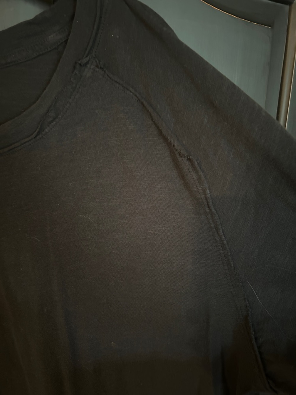 We The Free Black Crew Neck Long Sleeve T Shirt Dress Sz XL - Picture 5 of 5